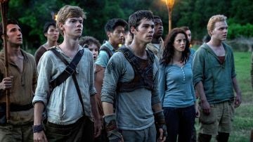 Thomas Brodie-Sangster, Dylan O'Brien y Kaya Scodelario en 'El Corredor del Laberinto'