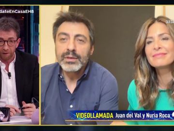 Revive la entrevista al completo a Nuria Roca y Juan del Val en 'El Hormiguero 3.0: Quédate en casa'