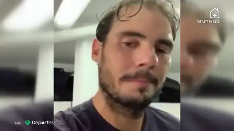 El cambio de chip de Rafa Nadal en el confinamiento por el coronavirus: "He intentado hacer un cambio y estar positivo. ¡Vamos!" El cambio de chip de Rafa Nadal en el confinamiento por el coronavirus: "He intentado hacer un cambio y estar positivo. ¡Vamos!"