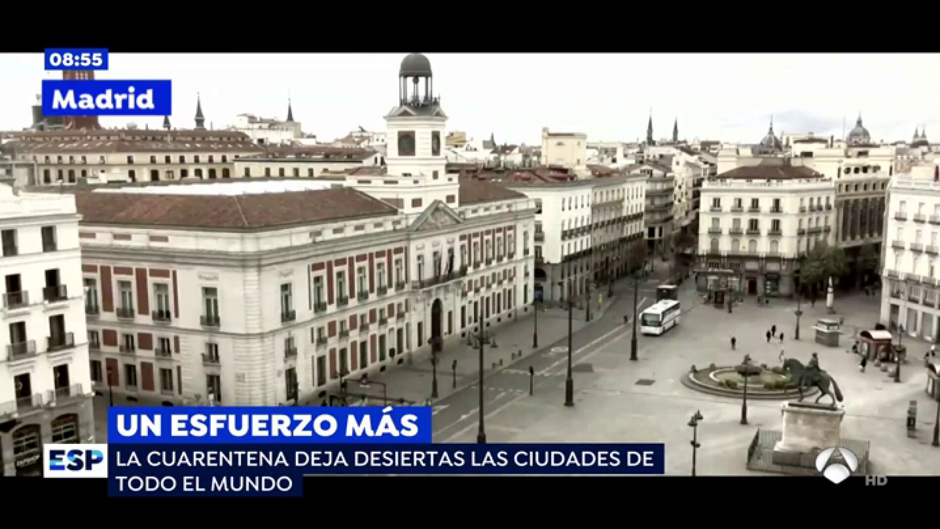 Calles vac&iacute;as por el coronavirus.