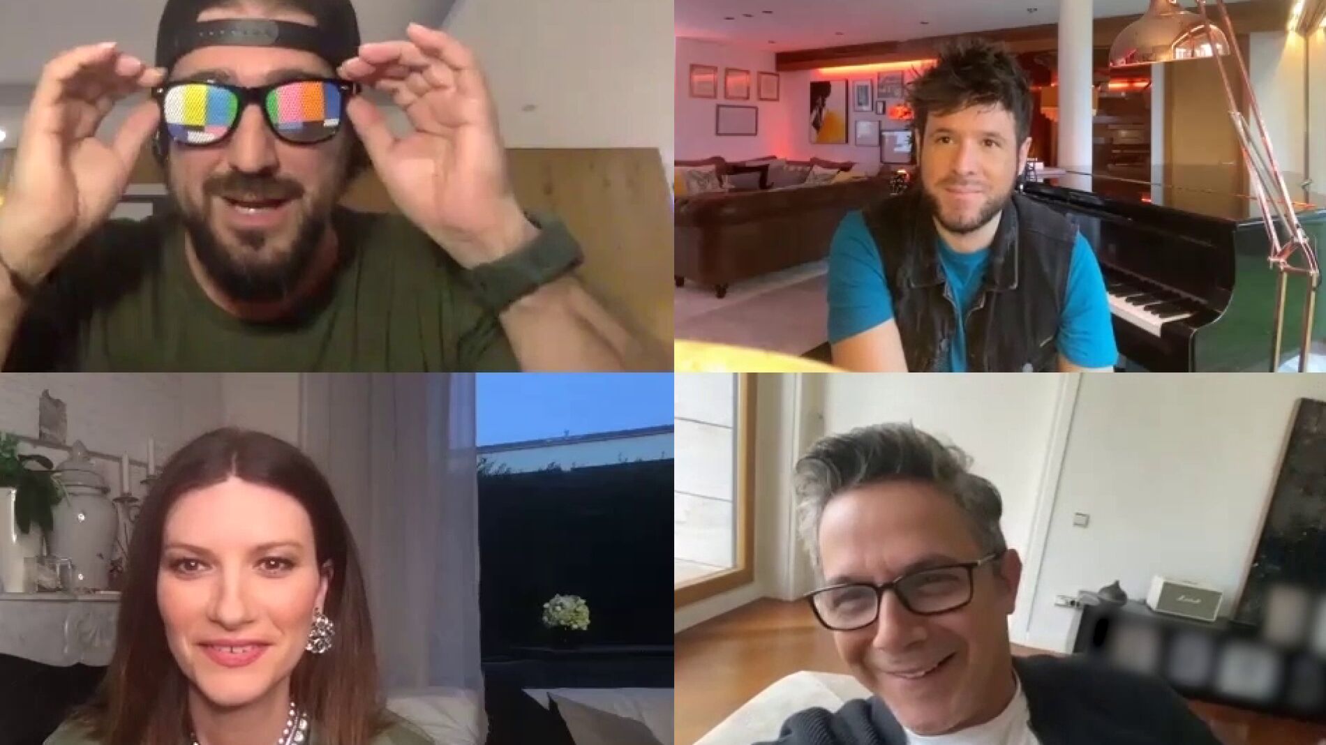 La entra&ntilde;able y sincera videollamada de los coaches de 'La Voz' 2020: Muchas risas y tambi&eacute;n preocupaciones