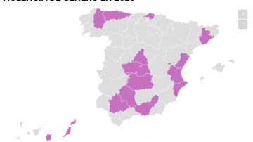 Mapa de la violencia de género en España a 4 de abril de 2020