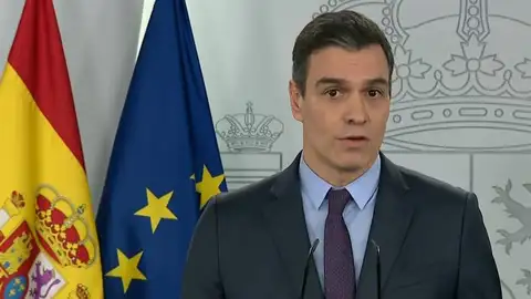 Comparecencia de Pedro Sánchez para anunciar la prórroga del estado de alarma hasta el 26 de abril Comparecencia de Pedro Sánchez para anunciar la prórroga del estado de alarma hasta el 26 de abril