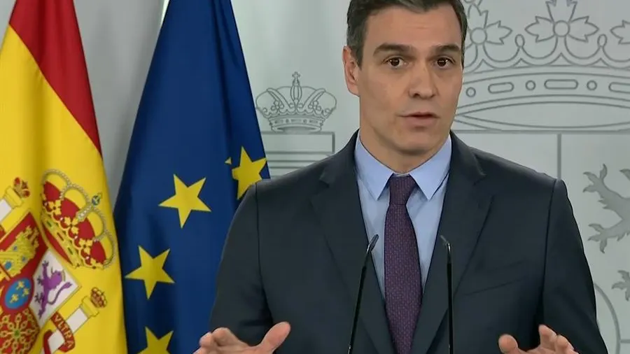 Comparecencia de Pedro Sánchez para anunciar la prórroga del estado de alarma hasta el 26 de abril Comparecencia de Pedro Sánchez para anunciar la prórroga del estado de alarma hasta el 26 de abril