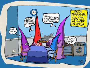 Semana Santa confinados, en la viñeta gráfica informativa de la semana