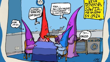 Semana Santa confinados, en la viñeta gráfica informativa de la semana