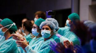 M&eacute;dicos durante la crisis del coronavirus