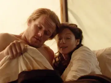 Sam Heughan y Caitriona Balfe como Jamie y Claire Fraser en 'Outlander' Sam Heughan y Caitriona Balfe como Jamie y Claire Fraser en 'Outlander'