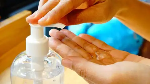 Imagen de un gel hidroalcohólico Desinfectante casero