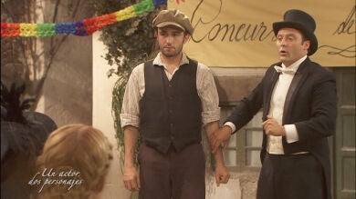 Onésimo y Fidel, los dos personajes que ha interpretado José Gabriel en Puente Viejo