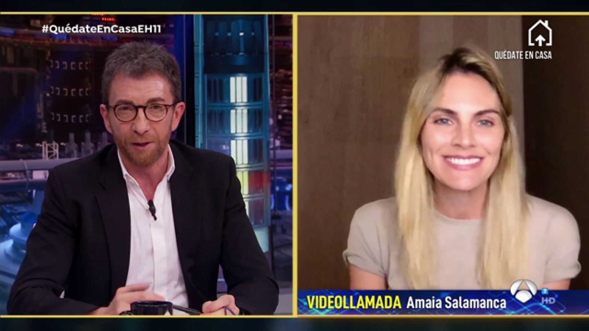 Los deberes y las actividades de Amaia Salamanca con sus tres hijos durante la cuarentena en casa