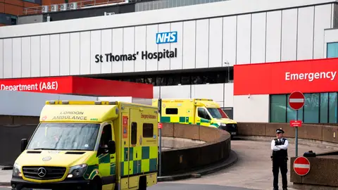 El hospital en el que está ingresado Boris Johnson El hospital en el que está ingresado Boris Johnson