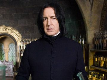 Alan Rickman como Severus Snape en 'Harry Potter'