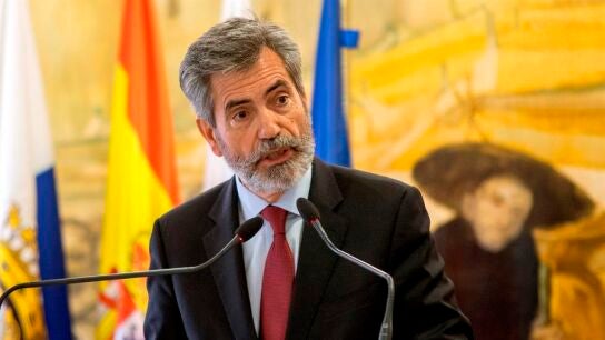 El Presidente del Consejo General del poder judicial y del Tribunal Supremo, Carlos Lesmes. 