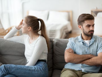 Pareja enfadada