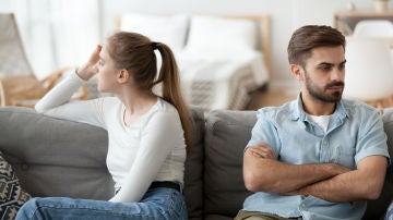 Pareja enfadada