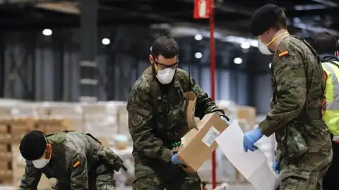 Miembros del Ejército en IFEMA Miembros del Ejército en IFEMA