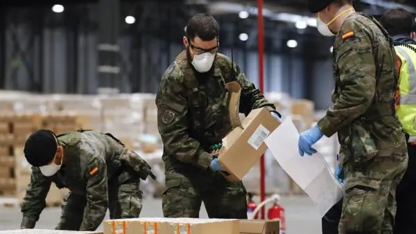 Miembros del Ejército en IFEMA Miembros del Ejército en IFEMA