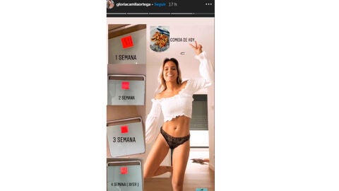 Gloria Camila ha bajado de peso durante la cuarentena 