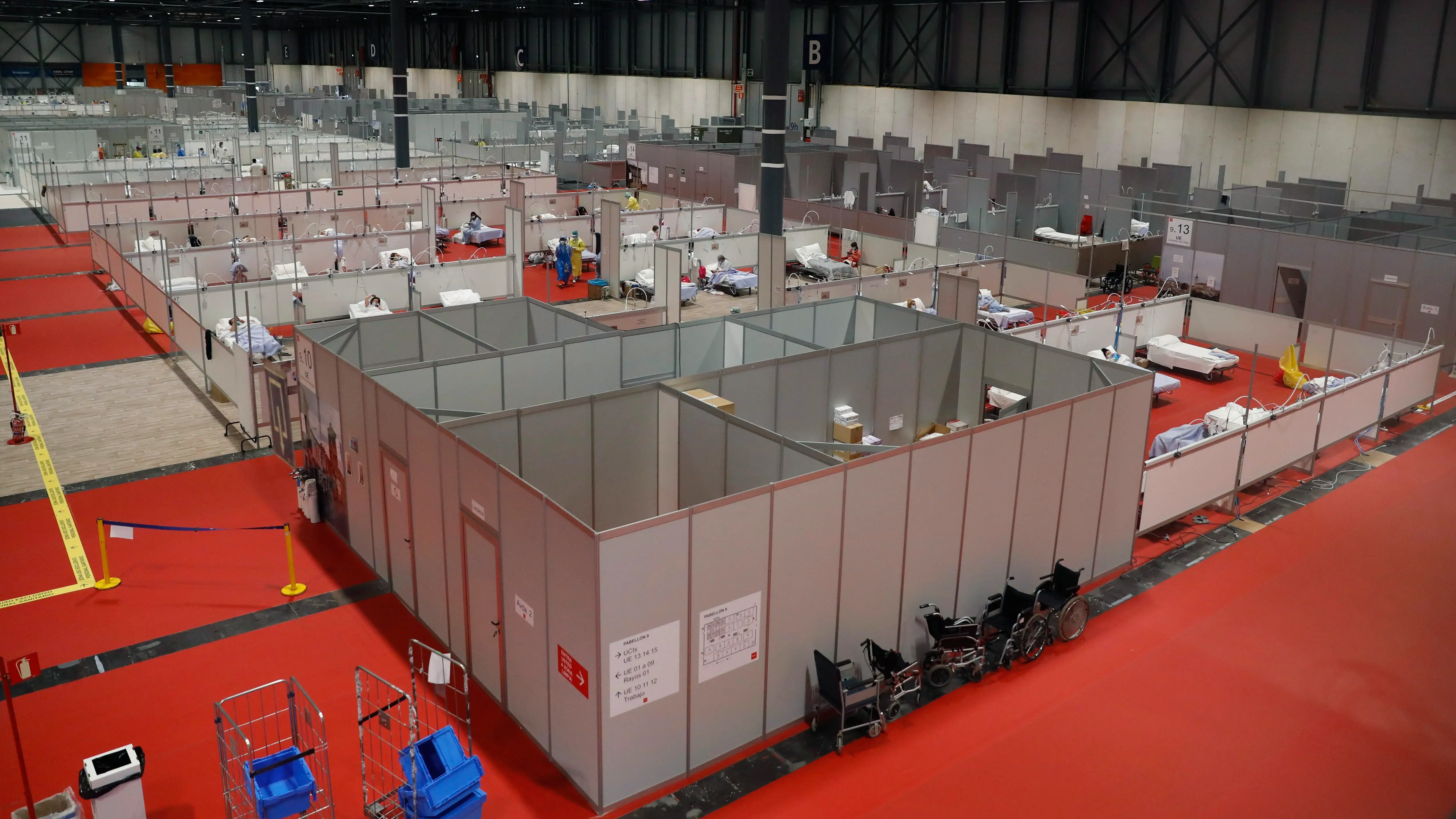 Hospital de campa&ntilde;a en Ifema