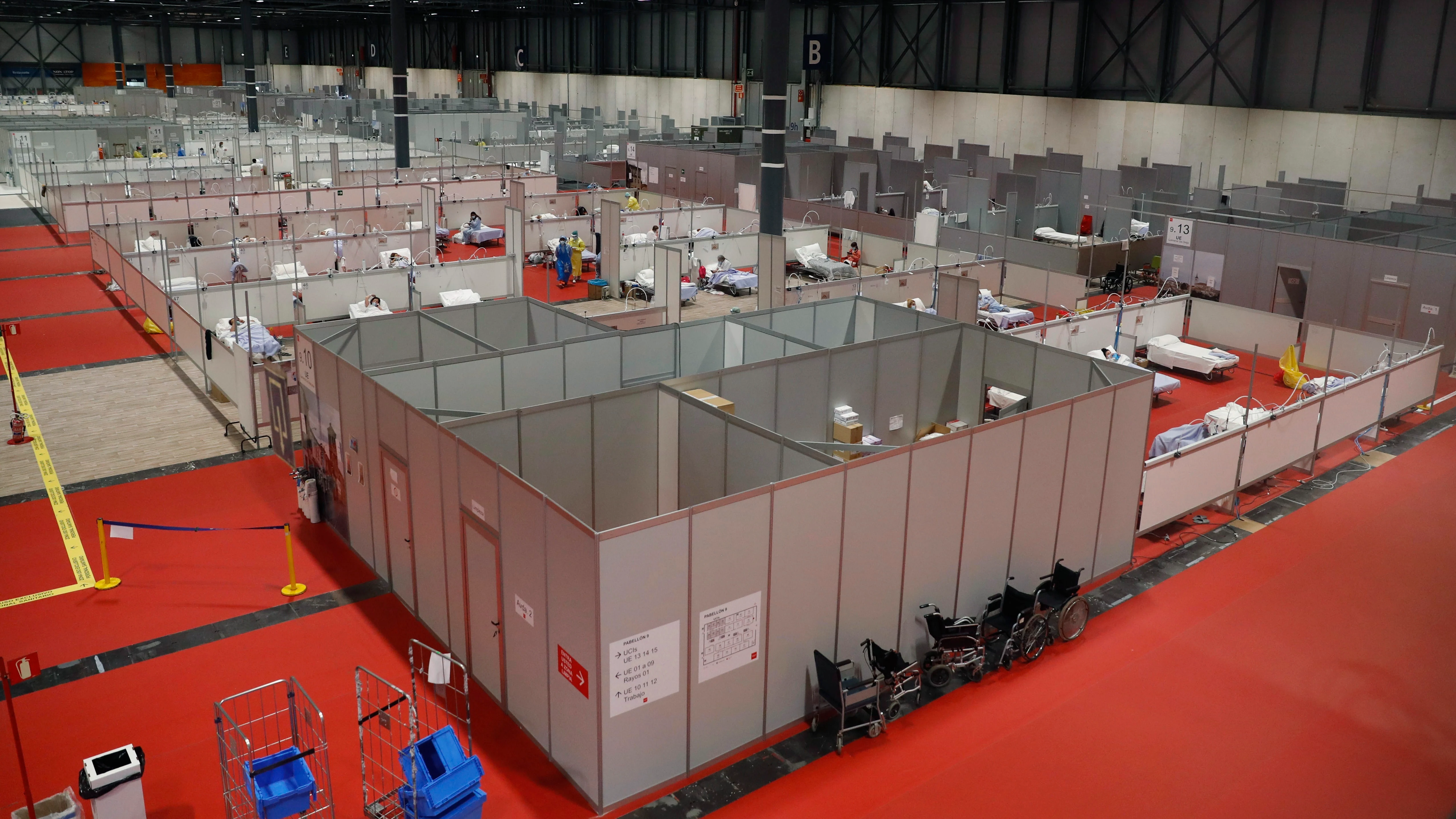 Hospital de campa&ntilde;a en Ifema