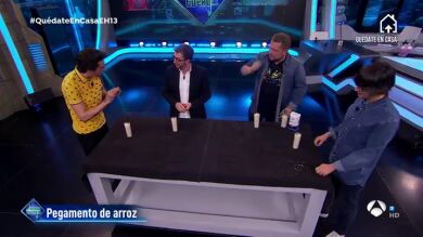 DJ Valdi y el 'Pegamento de arroz' de Marron ponen ritmo en 'El Hormiguero 3.0: quédate en casa'