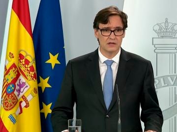 El ministro de Sanidad, Salvador Illa, en rueda de prensa