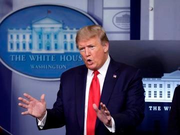El presidente de EEUU, Donald Trump, en la Casa Blanca.