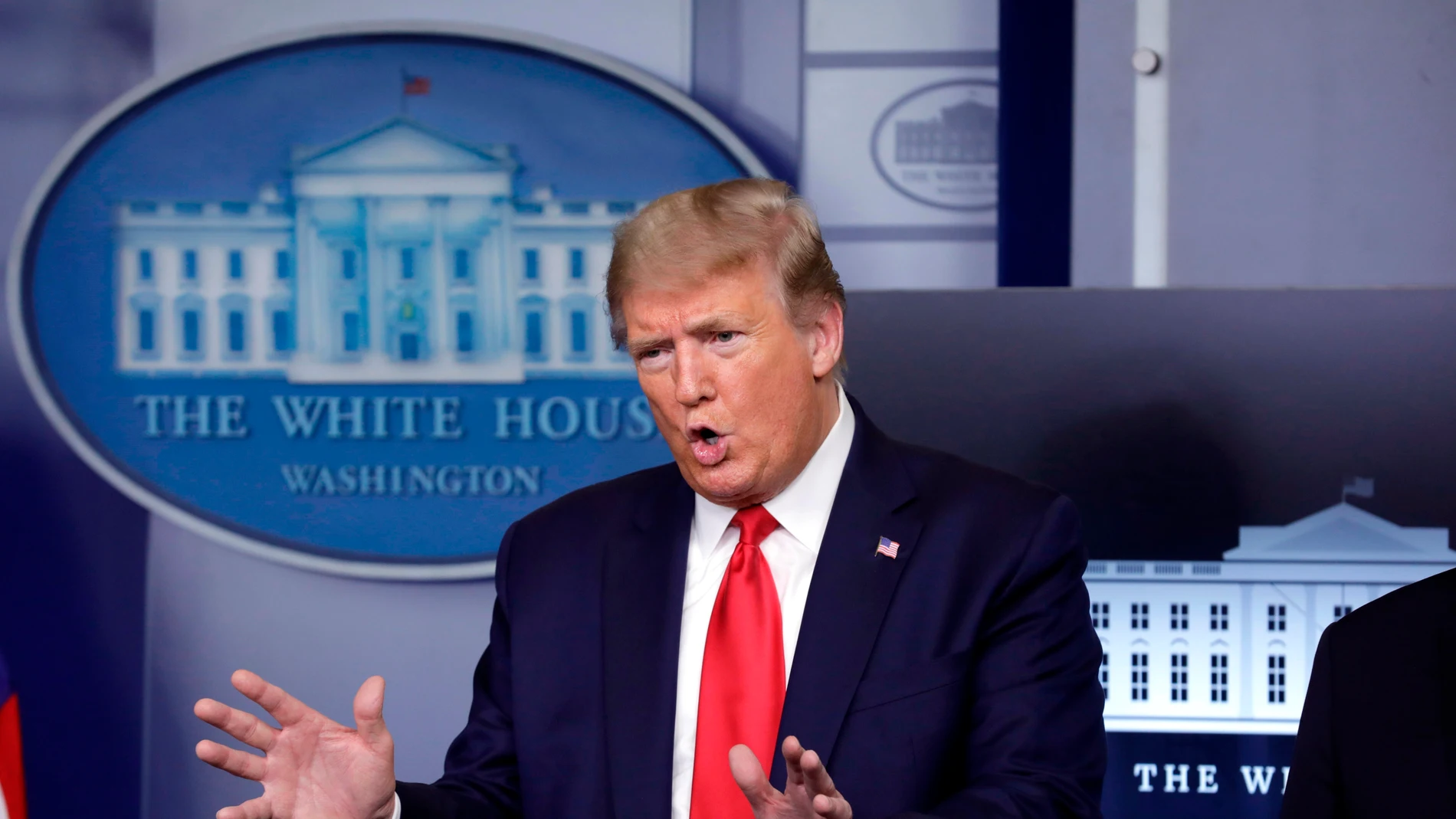 El presidente de EEUU, Donald Trump, en la Casa Blanca. El presidente de EEUU, Donald Trump, en la Casa Blanca.