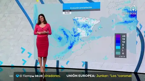 La previsión del tiempo. tiempo