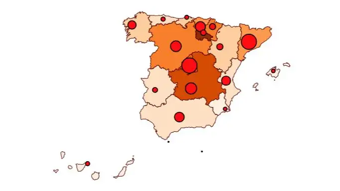 Mapa del coronavirus hoy martes 14 de abril
