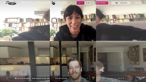 Divertidas anécdotas de rodaje y el inicio de la buena amistad entre Itziar Miranda y Manu Baqueiro durante su directo de 'Quédate en casa' de ATRESplayer