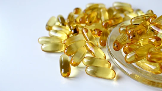 Imagen de archivo de unos suplementos de Vitamina D Coronavirus