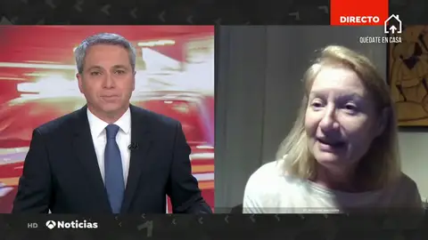 El ánimo de la jefa de urgencias de un hospital de Madrid: "estamos empezando a bajar un poquito el ritmo ahora" El ánimo de la jefa de urgencias de un hospital de Madrid: "estamos empezando a bajar un poquito el ritmo ahora"