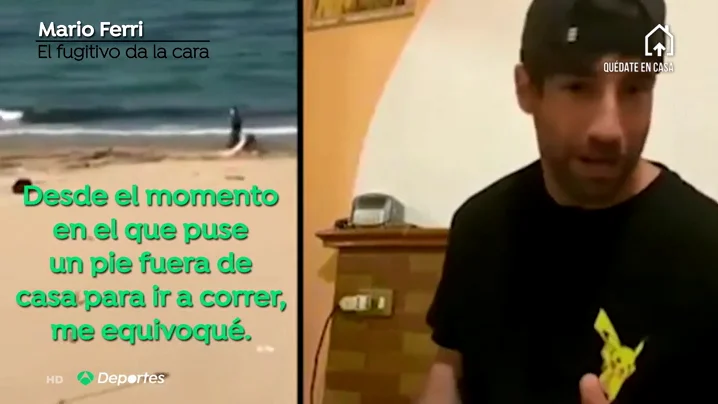 El 'runner' italiano que escap&oacute; corriendo de un polic&iacute;a se arrepiente: "Me equivoqu&eacute;"