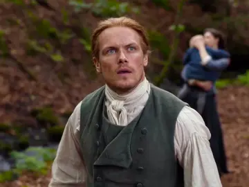 Sam Heughan como Jamie Fraser en 'Outlander' Sam Heughan como Jamie Fraser en 'Outlander'