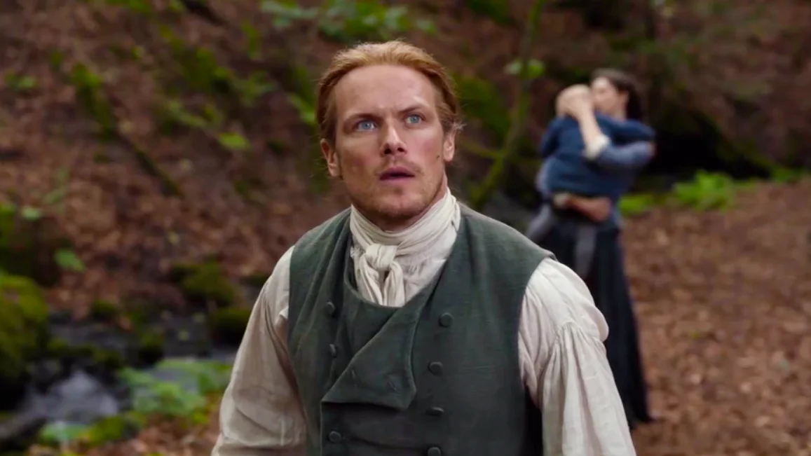 Sam Heughan como Jamie Fraser en 'Outlander'