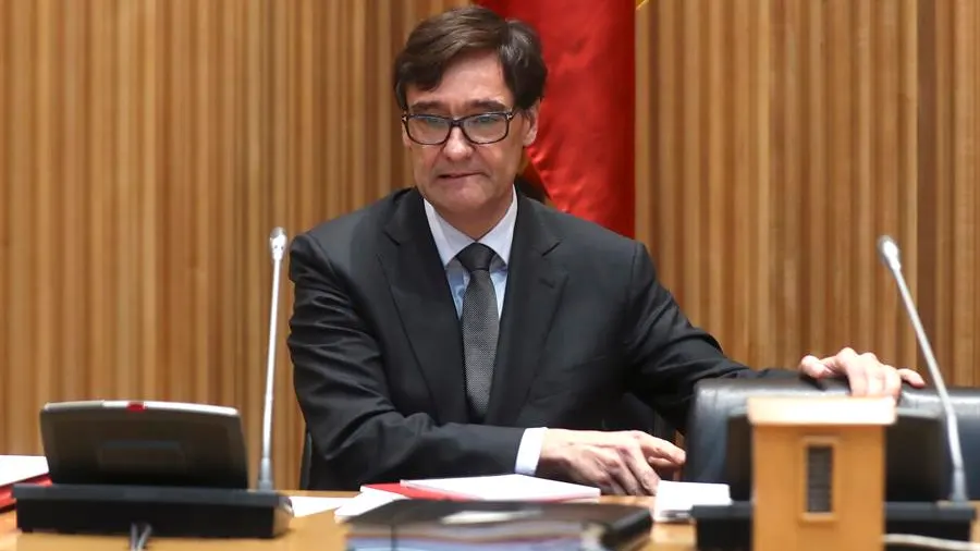 El Ministro de Sanidad, Salvador Illa comparece en la Comisi&oacute;n de Sanidad del Congreso. 