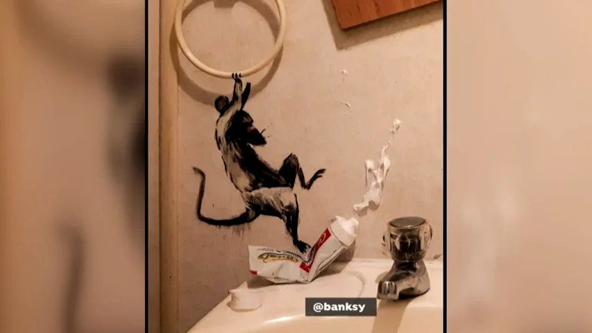 Banksy presenta su nueva obra desde casa durante el confinamiento por coronavirus Banksy presenta su nueva obra desde casa durante el confinamiento por coronavirus