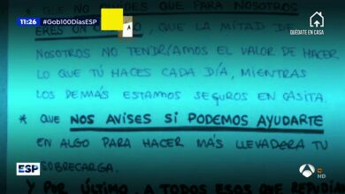 Los emotivos mensajes de María José a los vecinos que siguen trabajando para combatir el coronavirus
