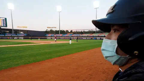 Fotografía de un partido de béisbol en Taiwán Fotografía de un partido de béisbol en Taiwán