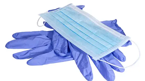 Mascarilla y guantes Mascarilla y guantes