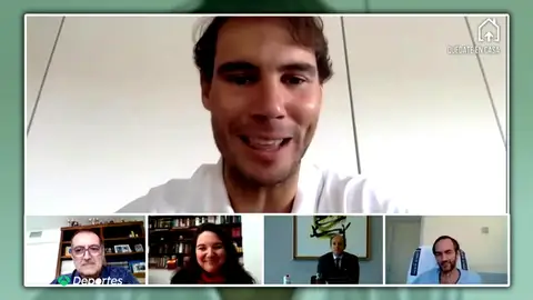 La emotiva videollamada entre Rafa Nadal y un paciente de coronavirus: "Cuando no te des cuenta, estarás otra vez corriendo" La emotiva videollamada entre Rafa Nadal y un paciente de coronavirus: "Cuando no te des cuenta, estarás otra vez corriendo"