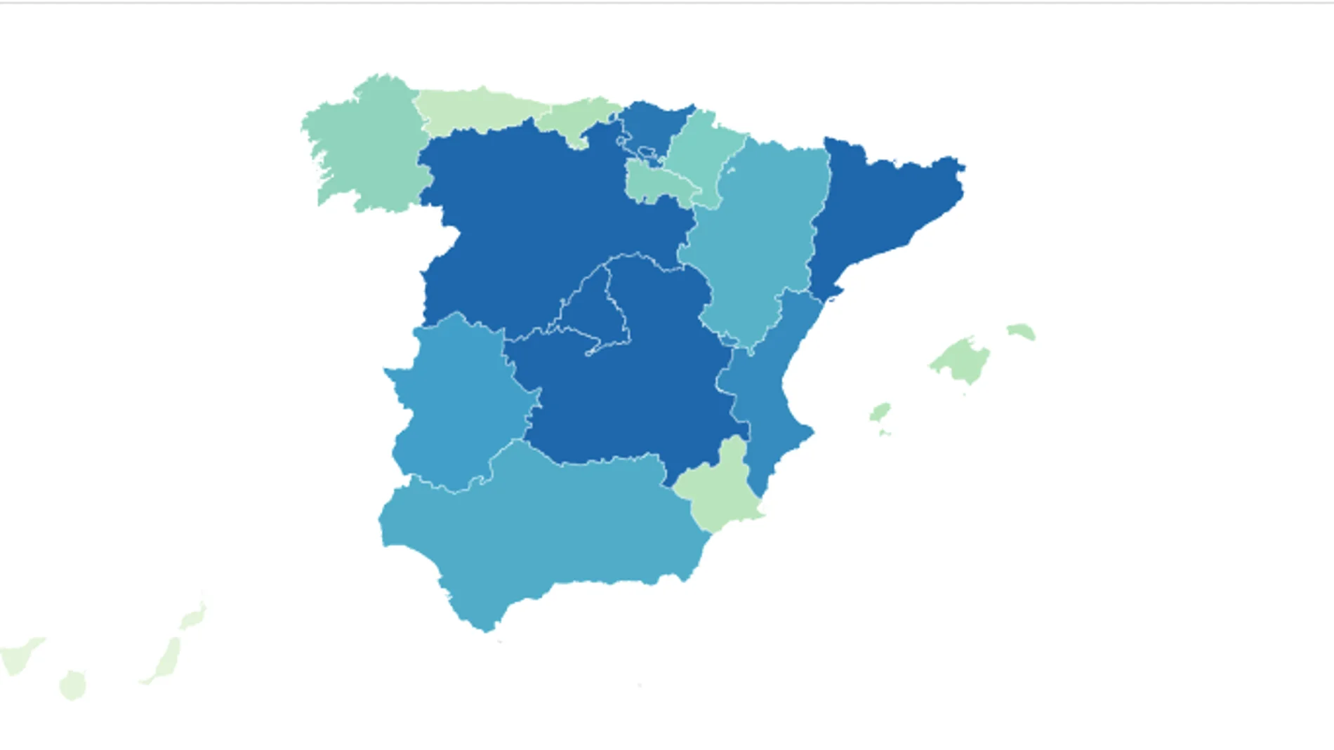 Mapa de los fallecidos en residencias Mapa de los fallecidos en residencias