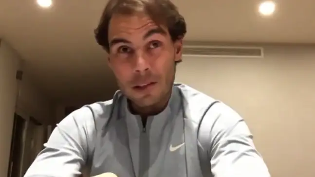 La emotiva videollamada entre Rafa Nadal y un paciente de coronavirus
