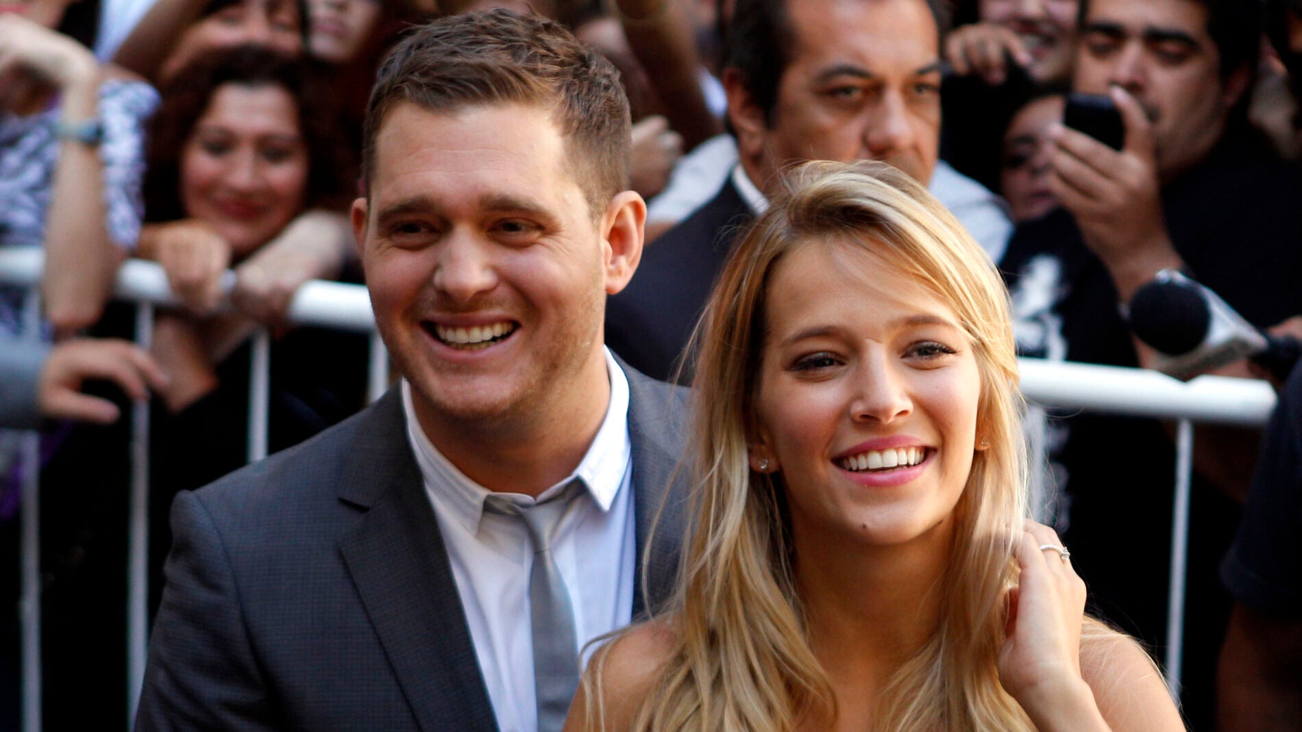 Michael Bubl&eacute; y Luisana Lopilato