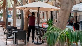 Imagen de archivo de una terraza