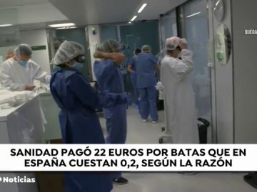 Sanidad compró en china batas a 22 euros cuando en España cuestan 20 céntimos