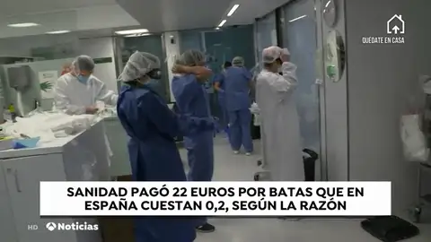 Sanidad compró en china batas a 22 euros cuando en España cuestan 20 céntimos Sanidad compró en china batas a 22 euros cuando en España cuestan 20 céntimos