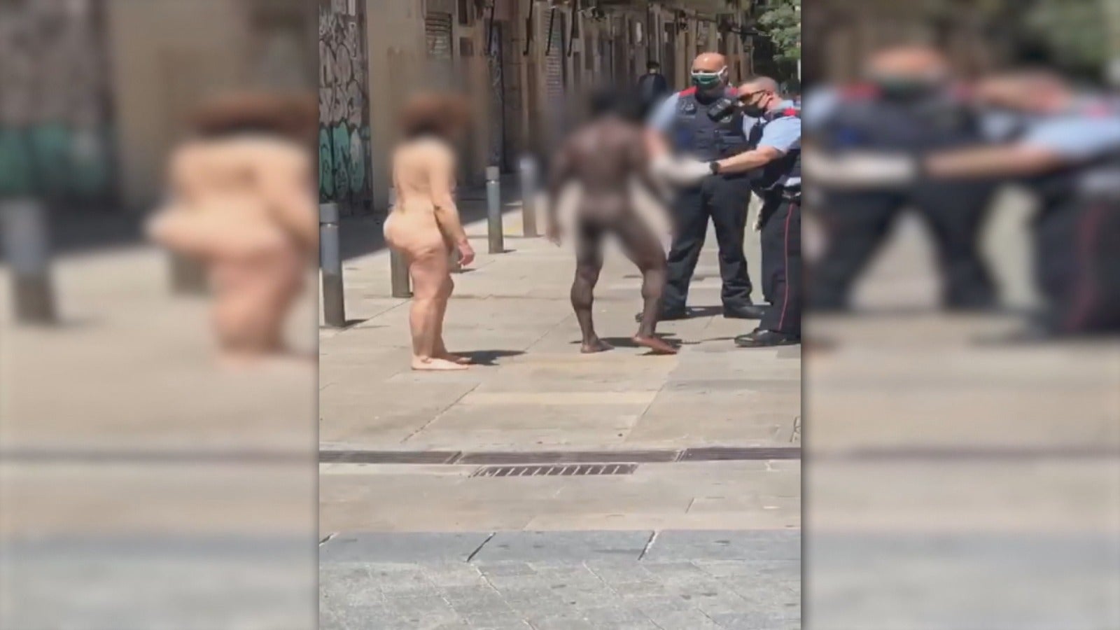 Interceptan en la calle a una pareja desnuda en estado de embriaguez y  detienen al varón por delito sexual